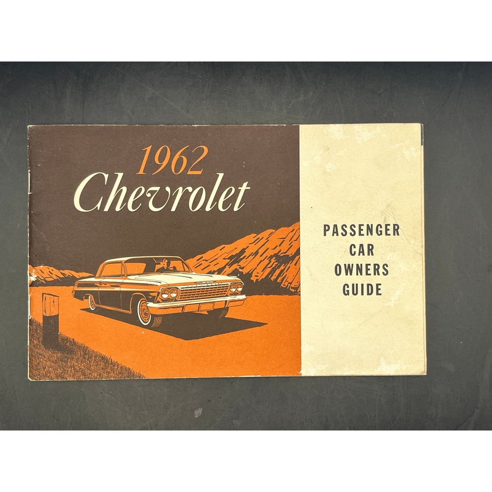1962 Chevrolet‎ Passenger Car Owners Guide Original Vintage Manual Chevy 1st Ed.